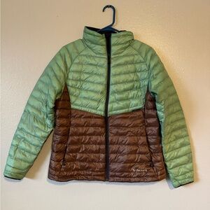 Simms Black and Green Outdoor Jacket